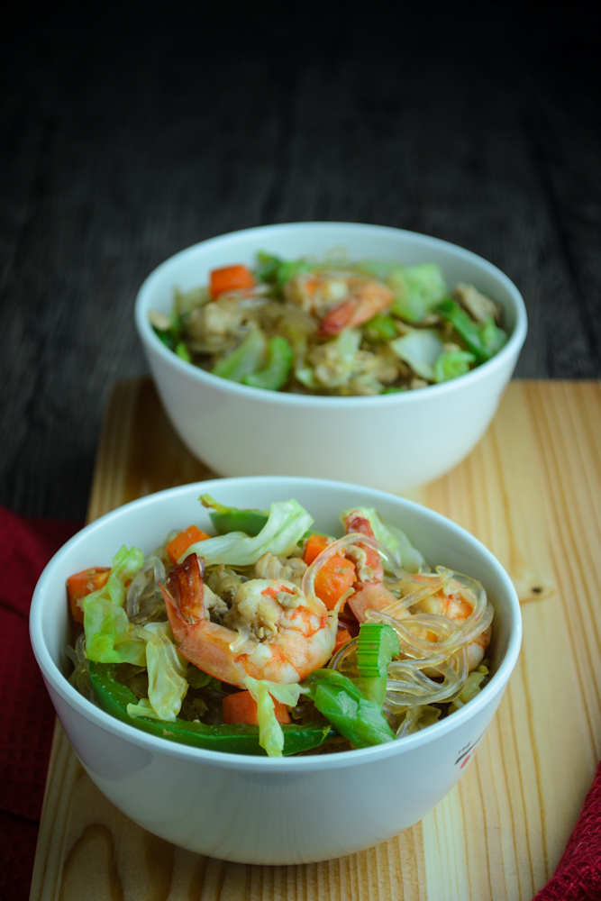 Chicken and Shrimp Vermicelli Noodles